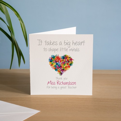 Personalised handmade teacher - personalised,