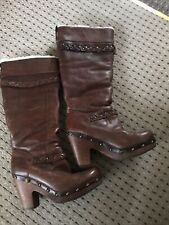 Ugg Long Leather Boots Size UK 6.5