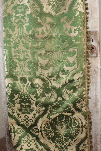 Silk brocatelle antique french - antique,