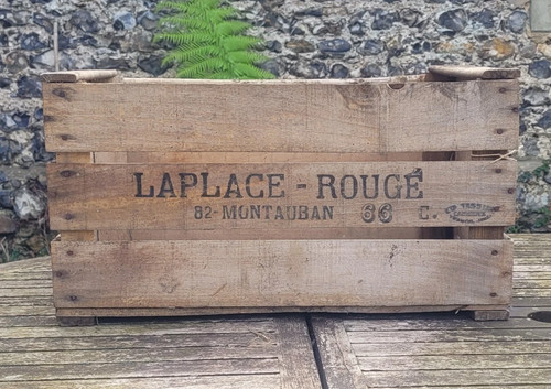 Genuine vintage wooden crate - genuine,