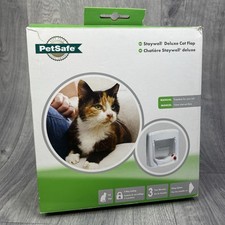 PetSafe Staywell 4-Way Locking Deluxe Cat Flap 300 Manual Pet Door White Boxed