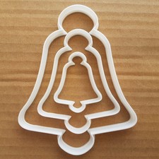 Bell Cookie Cutter Dough Biscuit Pastry Xmas Christmas Sleigh Bells Reindeer