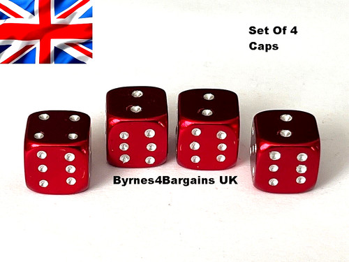 Valve caps dust - caps, red