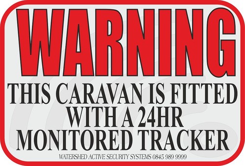 Caravan tracking sticker - tracking,