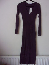 New Zara Dark Burgundy Ribbed