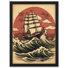 Ship sailing rough sea - ship,