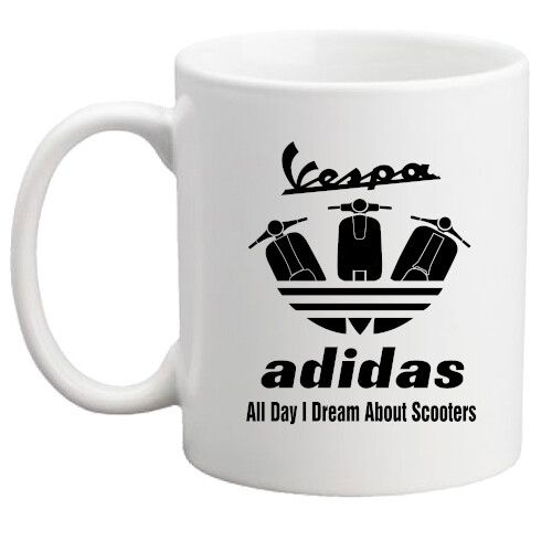 Vespa mug scooter - vespa, mug,