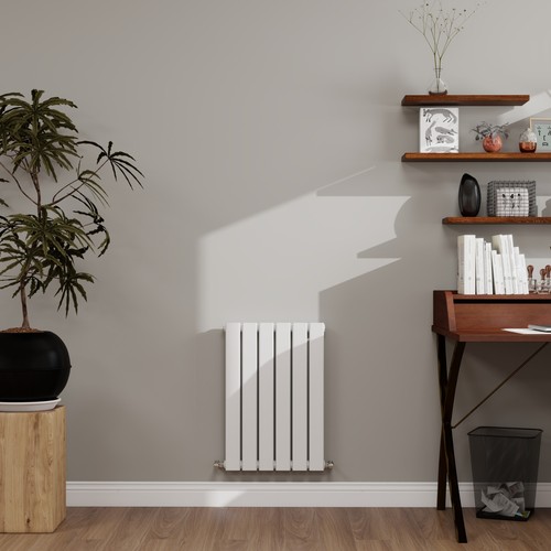 White radiator flat panel - white,