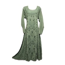 Maxi Dress Embroidered