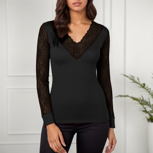 Women neck lace shirt - neck,