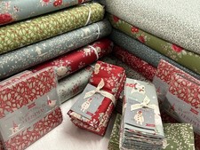 Tilda Merry Little Christmas 100% Cotton Fabric by 1/4 Metre* Holly Floral Deer
