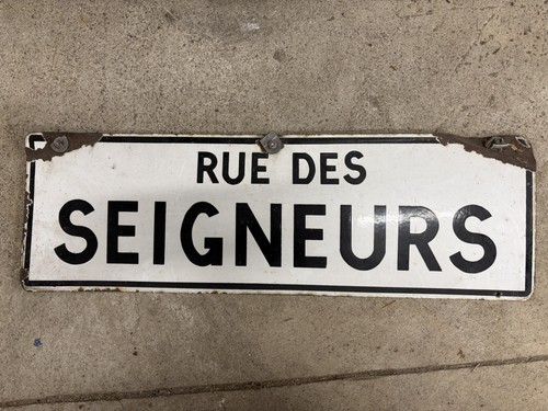 Antique french street - french, sign