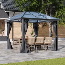 Outdoor Iron Gazebo PC Roof &