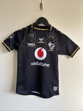 Wasps Rugby Junior Jersey Shirt Youth MB Black Hummel SS Boys
