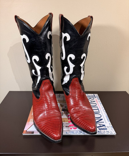 Nine west red black western - west, &