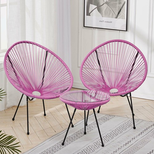 3pc rattan webbed - rattan,