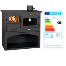 PRITY 1P34 Wood Burning Cooking Stove | Oven, Steel Top, 10kW