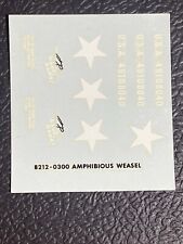 Monogram Army M-29c Amphibious Weasel Personnel Cargo Carrier Model  Decals Only