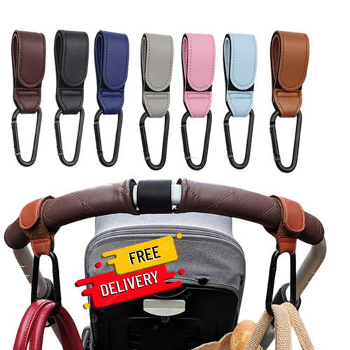 2pcs leather stroller - 2pcs, hooks
