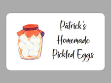 21x Pickled Eggs Jar Stickers Personalised Homemade Preserves Product Labels
