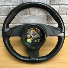 Genuine Porsche 911 991 997 987 Gen2 black leather MANUAL steering wheel. 3C