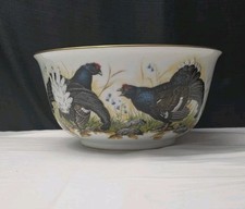 1981 Franklin Porcelain The Game Bird Bowl by Basil Ede - 9.75" Dia & 4.75" Tall