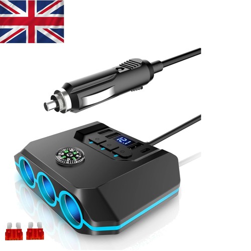 120w multi port car cigarette - 120w,