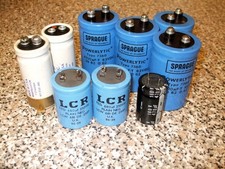 Electrolytic CAN Capacitors LOT Tested collection.
