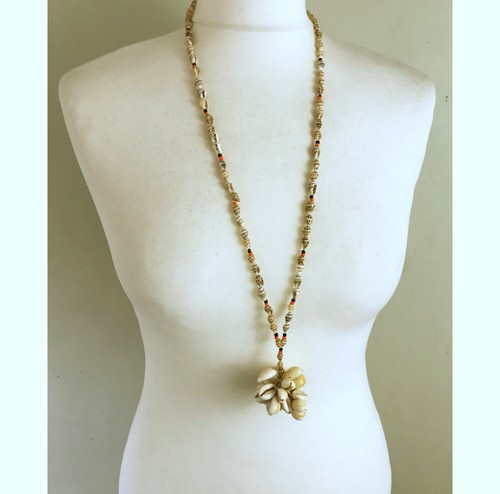 Vintage cowrie shell cluster - vintage,