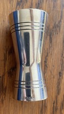 Bonzer Double Ended Silver Plated Vintage Jigger Spirit Measure