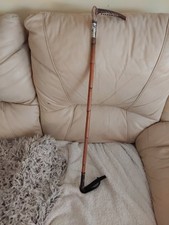 Antique Riding Crop 1809 London Silver Ring Hallmarked Carved Handle