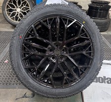 22" Land Rover Defender 110 L663 Riviera RV198 Gloss Black 10j Alloys & Tyres X4