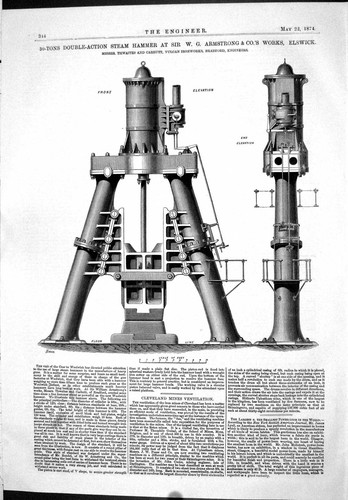 Antique old print 1874 - print,