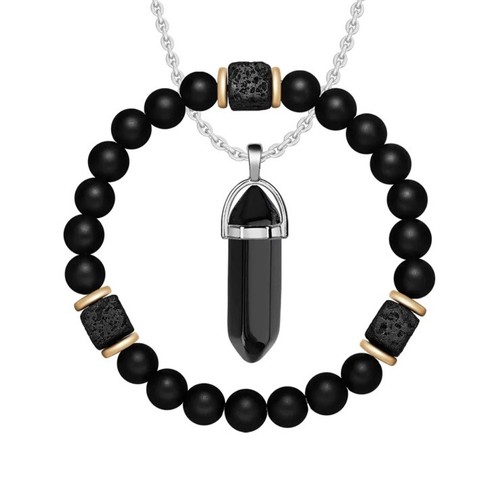 Piece set black natural - 2,