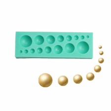 Descending Bead Mould Pearl Spheres Ball Cake Decorating Fondant Chocolate Resin