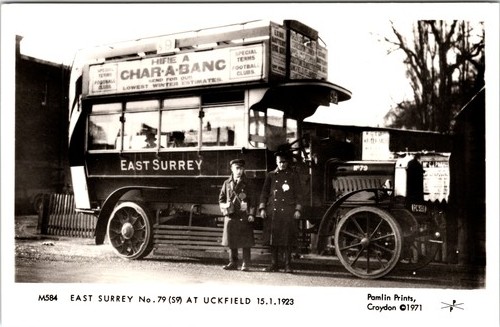 Uckfield vintage charabanc bus - vintage,