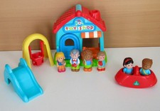 E.L.C. Happyland Toy Shop & Playground + Figures Bundle