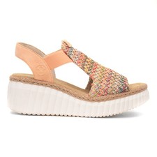 Rieker Womens Sandals Orange