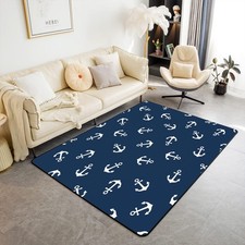Nautical Anchor Area Rug