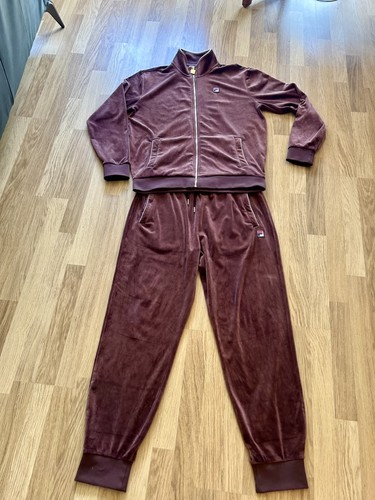 Fila brown velour - brown, zip