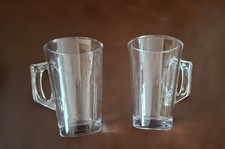 Glass Mugs X2 Tea Coffee