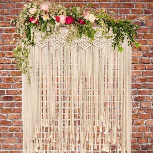 Packs macrame beaded curtain - macrame,