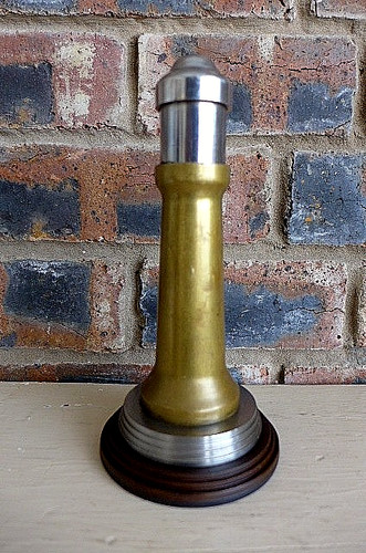 Vintage brass lighthouse desk - vintage,