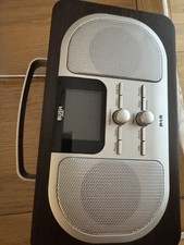 Bush Portable DAB/FM Radio 402/3856 Colour Screen Wooden Tested & Working 