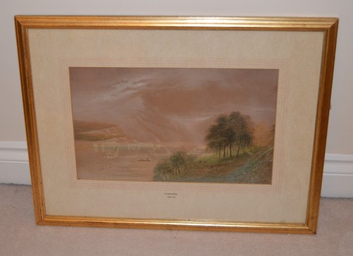 Boats estuary study signed - boats,