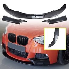 1Set Spoiler Lip+Side Splitter Cover Trim For BMW 1 Series F20 F21 M Sport 11-15