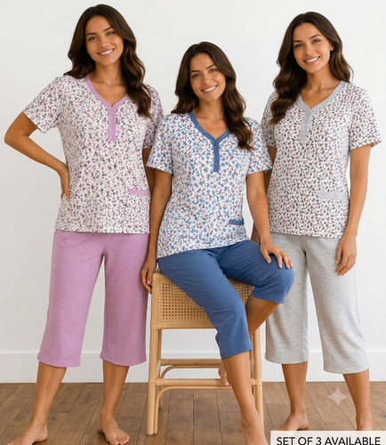 Ladies shorts pyjamas - 3/4,