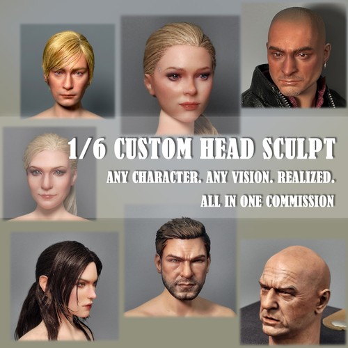 Head sculpt custom figures - head,
