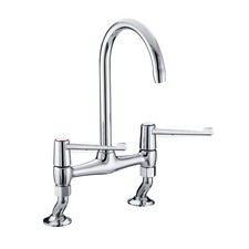 BRISTAN Bridge Sink Mixer with 6" (152mm) Levers VAL2 BRDSM C 6 CD