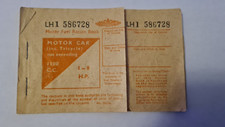 Motor Fuel Ration Book unused